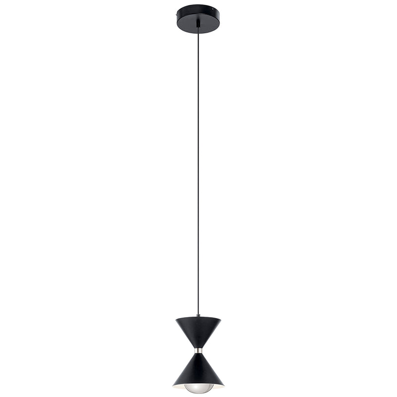 Kichler Kordan 9" 1 Light LED Mini Pendant Matte Black 84130