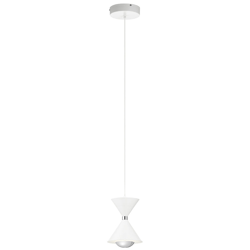 Kichler Kordan 3000K LED 1 Light Mini Pendant Matte White 84130MWH