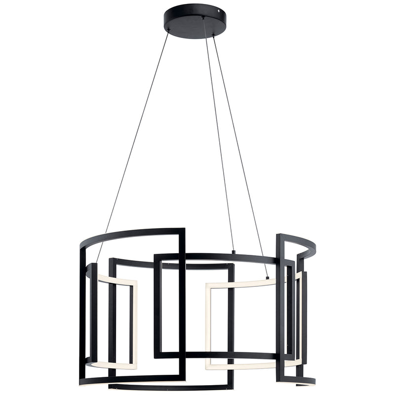 Kichler Melko 32" LED Round Pendant Black 84134