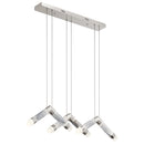 Kichler Avedu 3 Light Linear Pendant Cluster Polished Nickel 84137