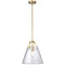 Dainolite 1 Light Incandescent Pendant Aged Brass W/ Clear Glas 871P-AGB