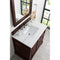 James Martin De Soto 36" Single Vanity Burnished Mahogany with 3 cm Arctic Fall Solid Surface Top 825-V36-BNM-3AF