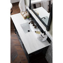 James Martin Brookfield 60" Antique Black Single Vanity with 3 cm Arctic Fall Solid Surface Top 147-114-5331-3AF