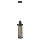 Quincy Hall Mini Pendant shown in the Oil Rubbed Bronze finish with a Oil Rubbed Bronze shade