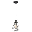 Muselet Mini Pendant shown in the Oil Rubbed Bronze finish with a Oil Rubbed Bronze shade