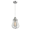 Muselet Mini Pendant shown in the Polished Chrome finish with a Polished Chrome shade