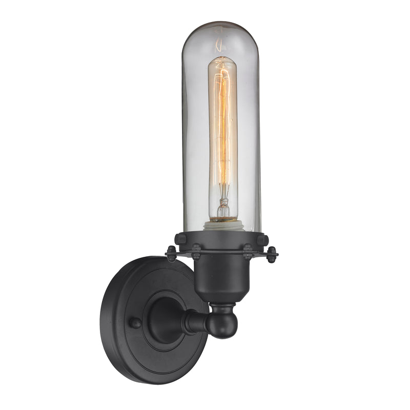 Innovations Lighting Centri 1 Light Sconce Part Of The Austere Collection 900-1W-BK-CE228-BK-CL