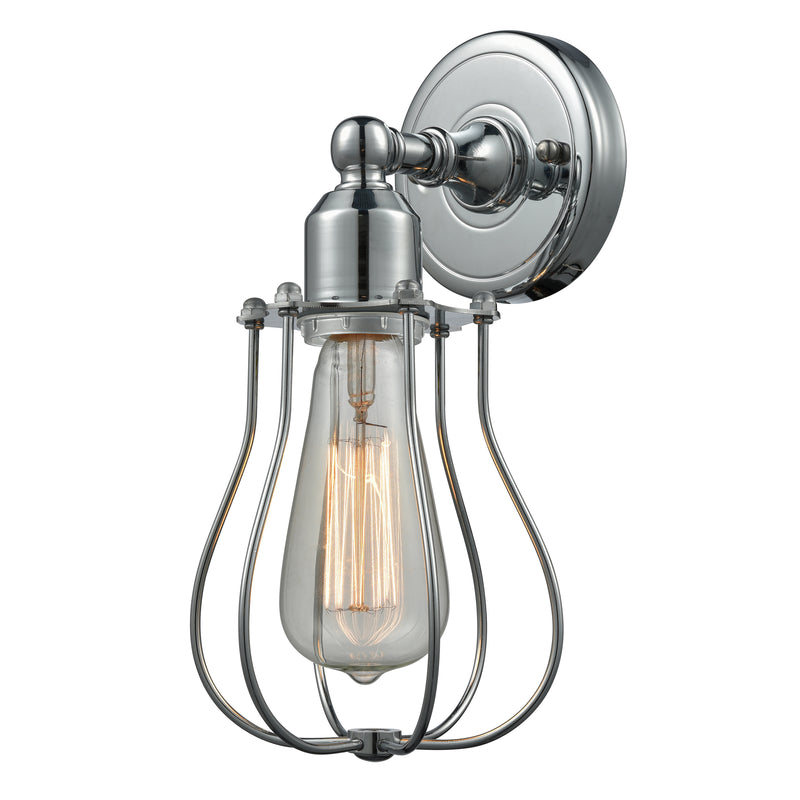 Muselet Sconce shown in the Polished Chrome finish with a Polished Chrome shade