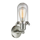 Innovations Lighting Centri 1 Light Sconce Part Of The Austere Collection 900-1W-SN-CE231-SN-CL-LED