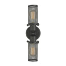 Innovations Lighting Quincy Hall 2 Light Bath Vanity Light Part Of The Austere Collection 900-2W-OB-CE219-OB-LED