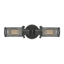 Quincy Hall Bath Vanity Light shown in the Oil Rubbed Bronze finish with a Oil Rubbed Bronze shade