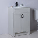 Bellaterra 24" Single Sink Vanity Manufactured Wood Light Gray 9003-24-LG