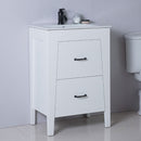 Bellaterra 24" Single Sink Vanity Manufactured Wood White 9008-24-WH