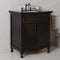 Bellaterra 30" Single Sink Vanity Manufactured Wood Sable Walnut 9011-30-SW-BG