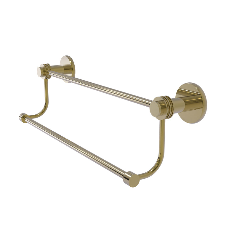 Allied Brass Mercury Collection 18 Inch Double Towel Bar with Dotted Accents 9072D-18-UNL