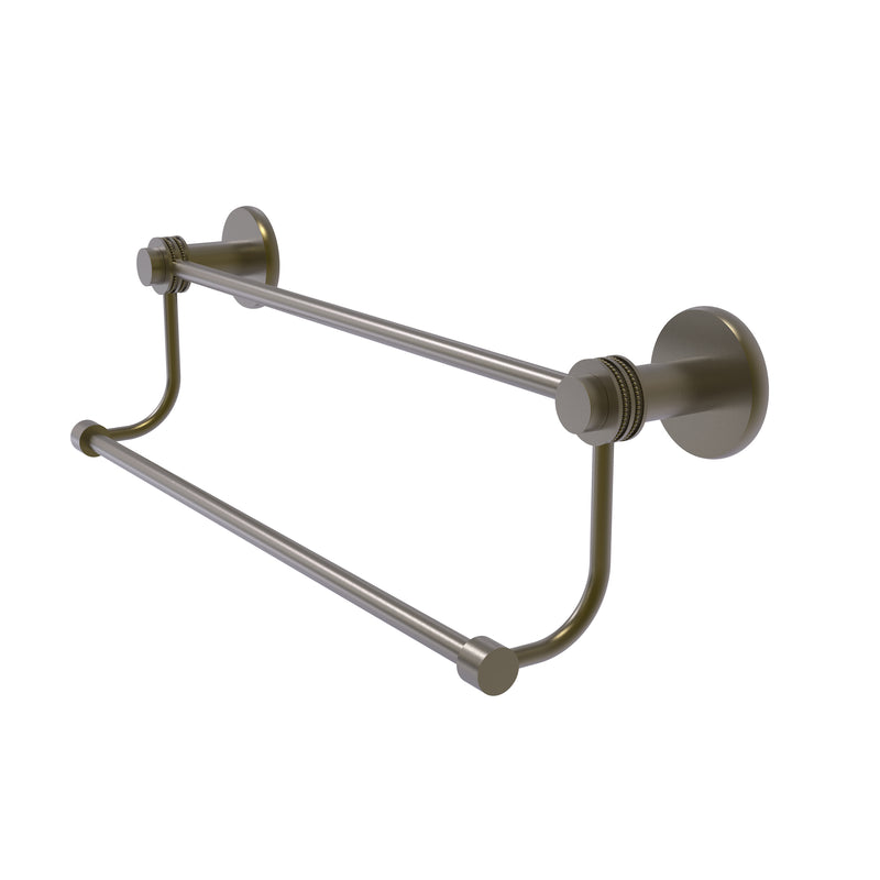Allied Brass Mercury Collection 30 Inch Double Towel Bar with Dotted Accents 9072D-30-ABR