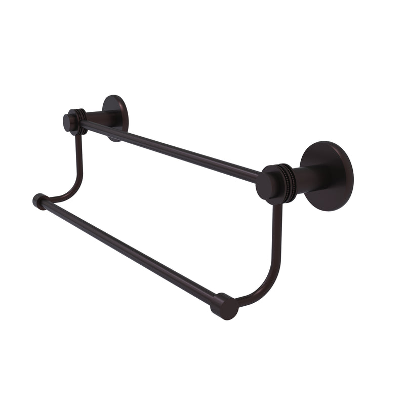Allied Brass Mercury Collection 30 Inch Double Towel Bar with Dotted Accents 9072D-30-ABZ