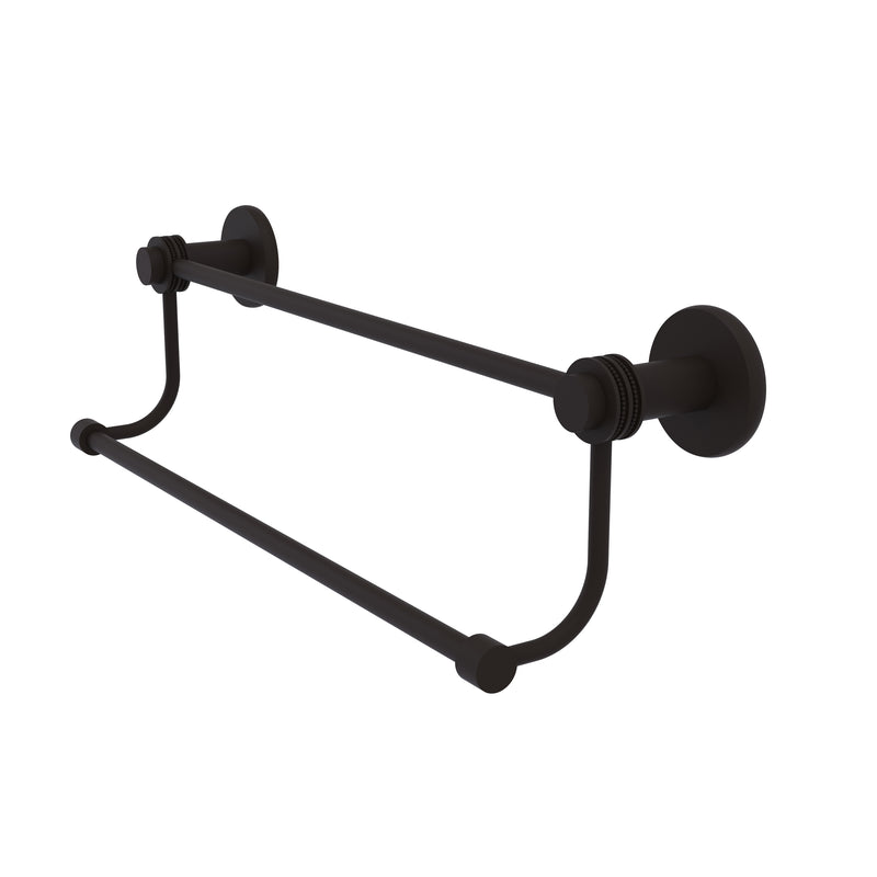 Allied Brass Mercury Collection 30 Inch Double Towel Bar with Dotted Accents 9072D-30-ORB