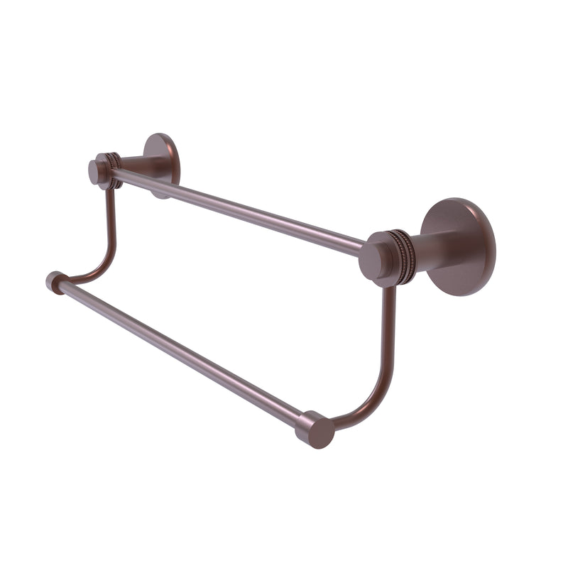 Allied Brass Mercury Collection 36 Inch Double Towel Bar with Dotted Accents 9072D-36-CA