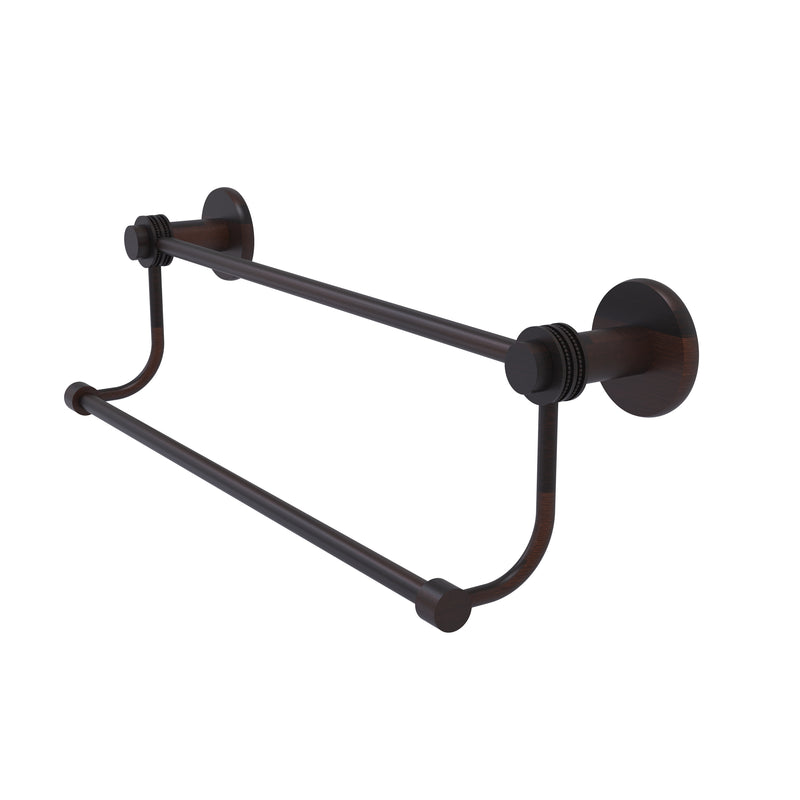 Allied Brass Mercury Collection 36 Inch Double Towel Bar with Dotted Accents 9072D-36-VB