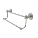 Allied Brass Mercury Collection 18 Inch Double Towel Bar with Groovy Accents 9072G-18-SN