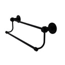 Allied Brass Mercury Collection 24 Inch Double Towel Bar with Groovy Accents 9072G-24-BKM