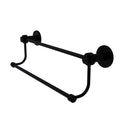 Allied Brass Mercury Collection 30 Inch Double Towel Bar with Groovy Accents 9072G-30-BKM