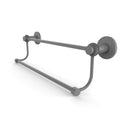 Allied Brass Mercury Collection 36 Inch Double Towel Bar with Twist Accents 9072T-36-GYM