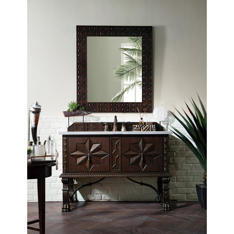 James Martin Balmoral 48" Antique Walnut Single Vanity with 3 cm Arctic Fall Solid Surface Top 150-V48-ANW-3AF