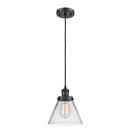 Cone Mini Pendant shown in the Matte Black finish with a Clear shade