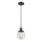 Beacon Mini Pendant shown in the Oil Rubbed Bronze finish with a Clear shade