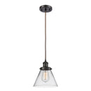 Cone Mini Pendant shown in the Oil Rubbed Bronze finish with a Clear shade