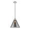 Cone Mini Pendant shown in the Polished Nickel finish with a Plated Smoke shade