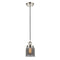 Bell Mini Pendant shown in the Polished Nickel finish with a Plated Smoke shade