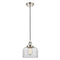 Bell Mini Pendant shown in the Polished Nickel finish with a Clear shade