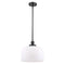 Bell Mini Pendant shown in the Matte Black finish with a Matte White shade