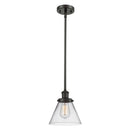 Cone Mini Pendant shown in the Oil Rubbed Bronze finish with a Clear shade