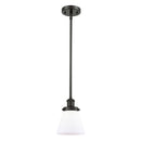 Cone Mini Pendant shown in the Oil Rubbed Bronze finish with a Matte White shade