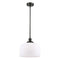 Bell Mini Pendant shown in the Oil Rubbed Bronze finish with a Matte White shade