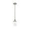 Bell Mini Pendant shown in the Brushed Satin Nickel finish with a Matte White shade