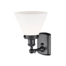 Innovations Lighting Large Cone 1 Light Sconce Part Of The Ballston Collection 916-1W-BK-G41