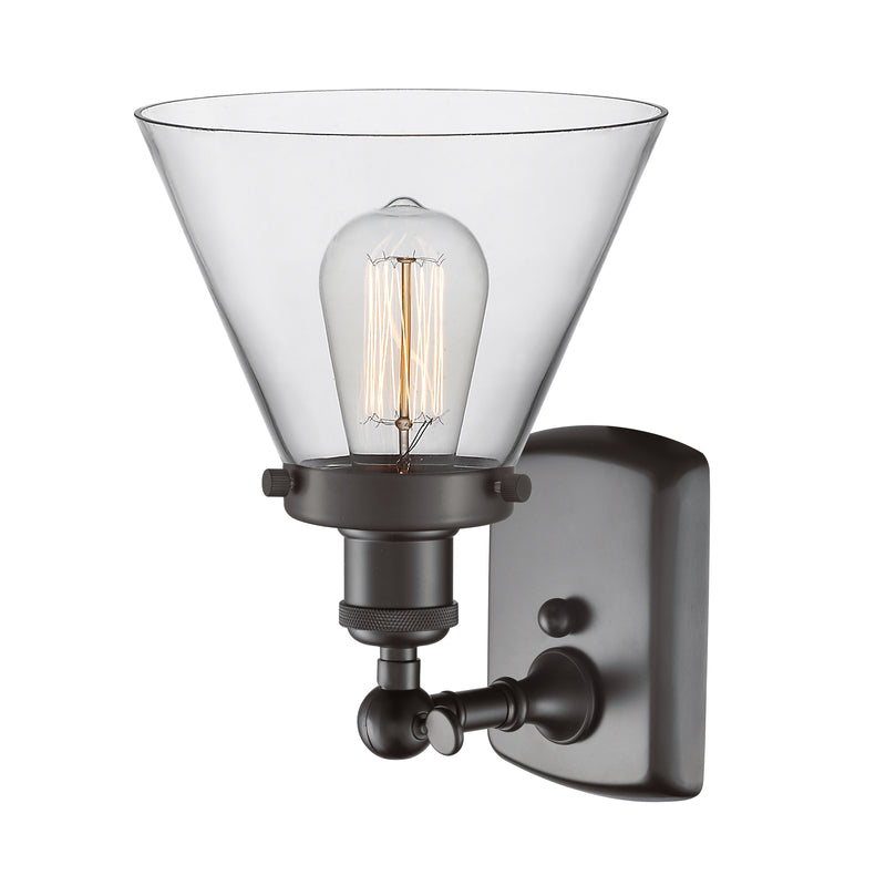 Innovations Lighting Large Cone 1 Light Sconce Part Of The Ballston Collection 916-1W-OB-G42