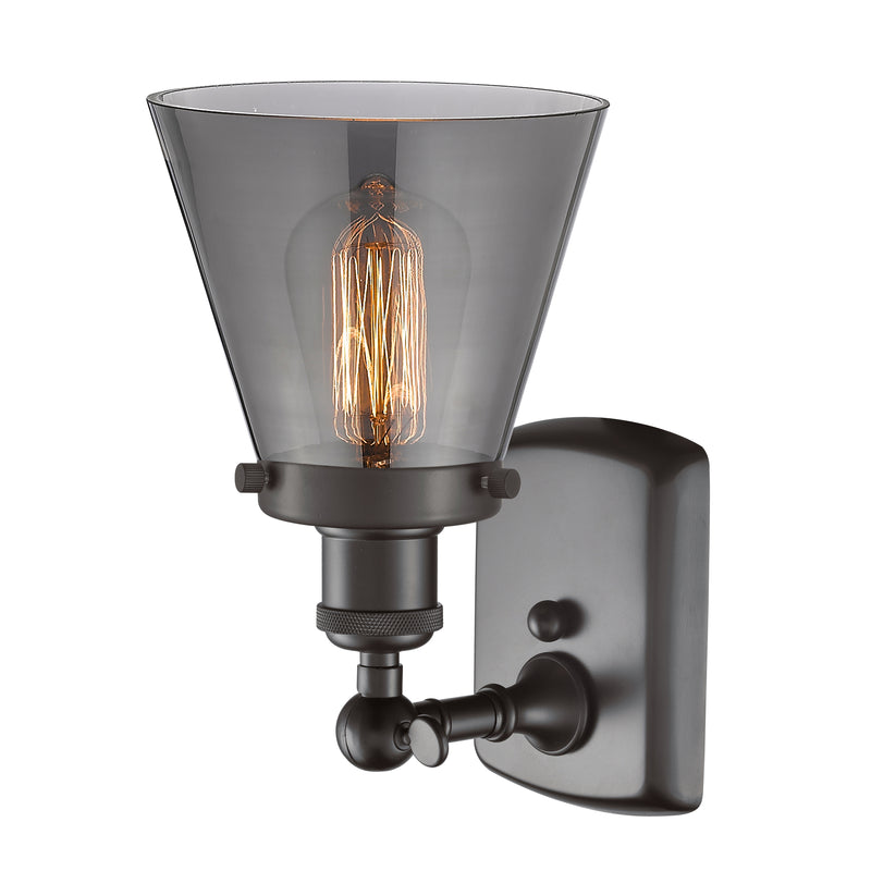 Innovations Lighting Small Cone 1 Light Sconce Part Of The Ballston Collection 916-1W-OB-G63-LED