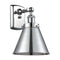 Appalachian Sconce shown in the Polished Chrome finish with a Polished Chrome shade