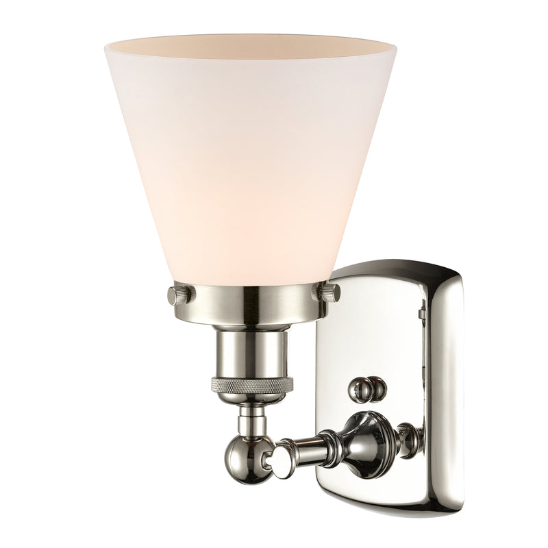 Innovations Lighting Small Cone 1 Light Sconce Part Of The Ballston Collection 916-1W-PN-G61