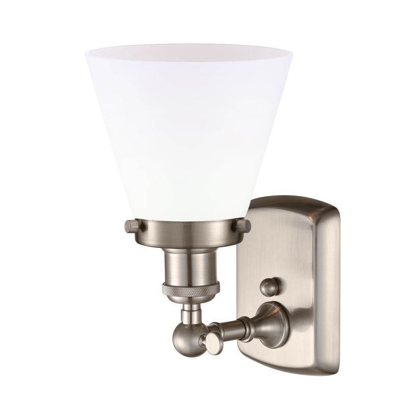 Innovations Lighting Small Cone 1 Light Sconce Part Of The Ballston Collection 916-1W-SN-G61-LED