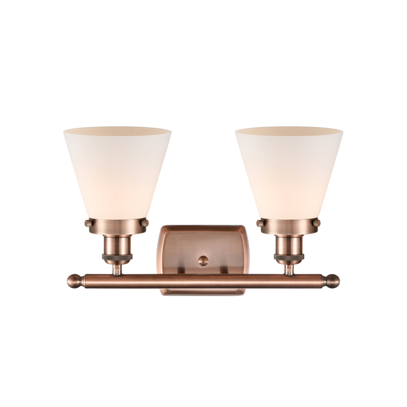 Innovations Lighting Small Cone 2 Light Bath Vanity Light Part Of The Ballston Collection 916-2W-AC-G61-LED