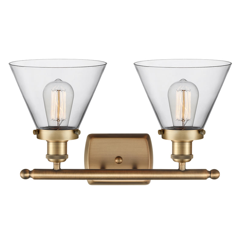 Innovations Lighting Large Cone 2 Light Bath Vanity Light Part Of The Ballston Collection 916-2W-BB-G42-LED