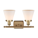 Innovations Lighting Small Cone 2 Light Bath Vanity Light Part Of The Ballston Collection 916-2W-BB-G61-LED