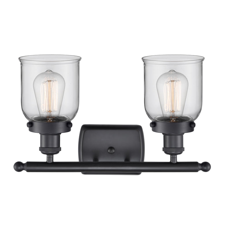 Innovations Lighting Small Bell 2 Light Bath Vanity Light Part Of The Ballston Collection 916-2W-BK-G52-LED